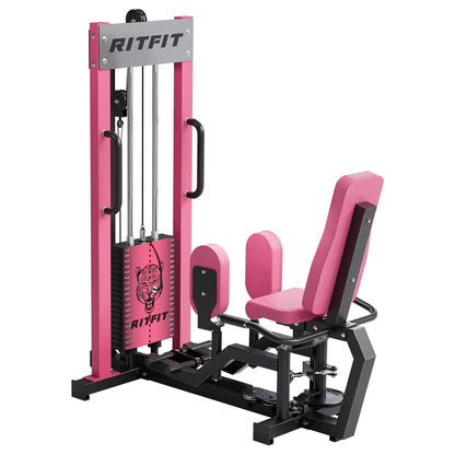 RITFIT Panther Home Hip Abductor and Adductor Machine,Inner & Outer Thigh Exercise Equipment with Adjustable Weight Stack,19 Plates Totaling 209 Lbs for Glutes,Hips & Leg Strength Training