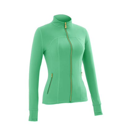 Women'S Full-Zip Slim Yoga Jacket - Sportswear with Thumb Holes, Zipper Pockets for Fitness Workouts Backtoschool,Back to School,Back to School Haul