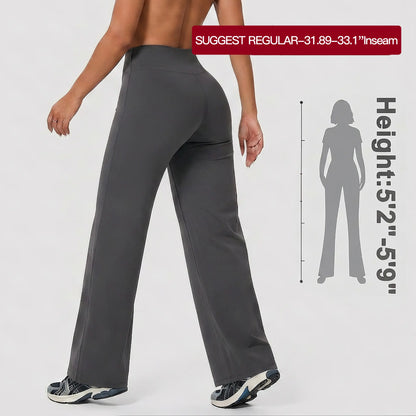Women’S 2-Piece Plain Sleeveless Crop Top & Flare Leg Pants Set - Nylon Knit 4-Way Soft Stretch Activewear, Breathable Casual Sportswear Outfit, Fitted Yoga Set for Gym & Home Wear, OL Style Pullover