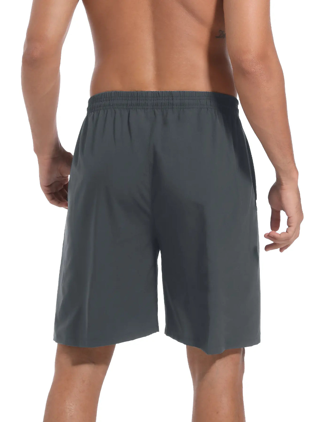 Noeallyrisss 5 Packs Fitted Men'S Quick-Dry Elastic Waist Sports Shorts - Breathable, Durable, Dry-Fit, Side Pockets, Adjustable Drawstring - Black Activewear for Basketball, Running