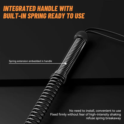 Cordless Battle Ropes with Adjustable Resistance Springs - Weighted Ropeless Battle Rope for Home Gym Exercise, Portable Workout Equipment for Strength Training & Cardio Fitness