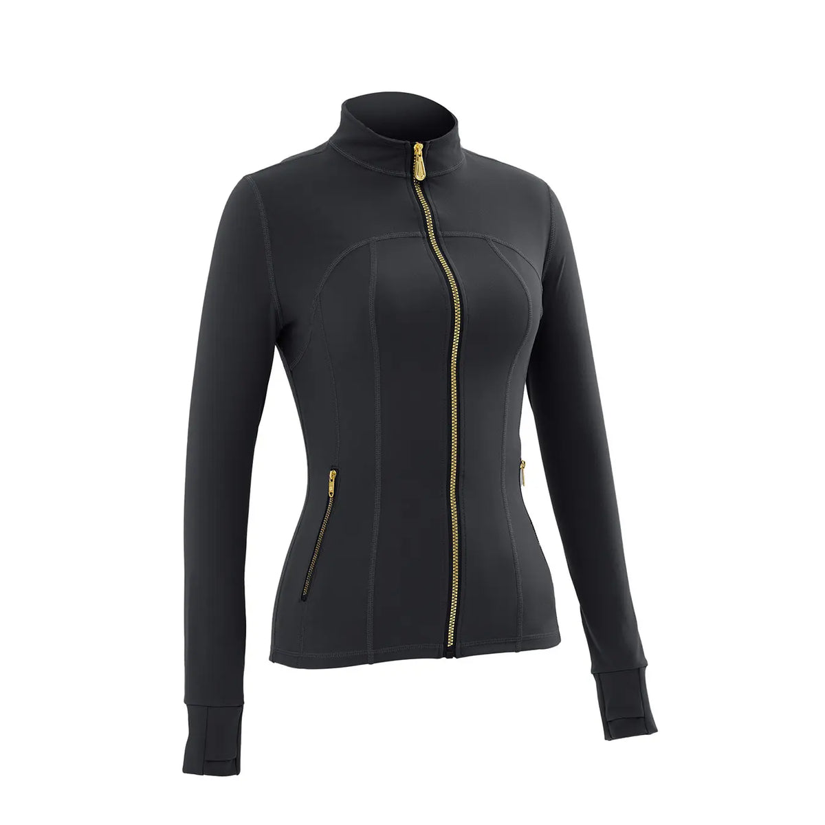 Women'S Full-Zip Slim Yoga Jacket - Sportswear with Thumb Holes, Zipper Pockets for Fitness Workouts Backtoschool,Back to School,Back to School Haul