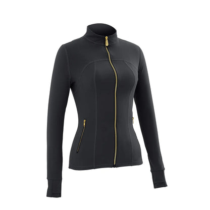 Women'S Full-Zip Slim Yoga Jacket - Sportswear with Thumb Holes, Zipper Pockets for Fitness Workouts Backtoschool,Back to School,Back to School Haul