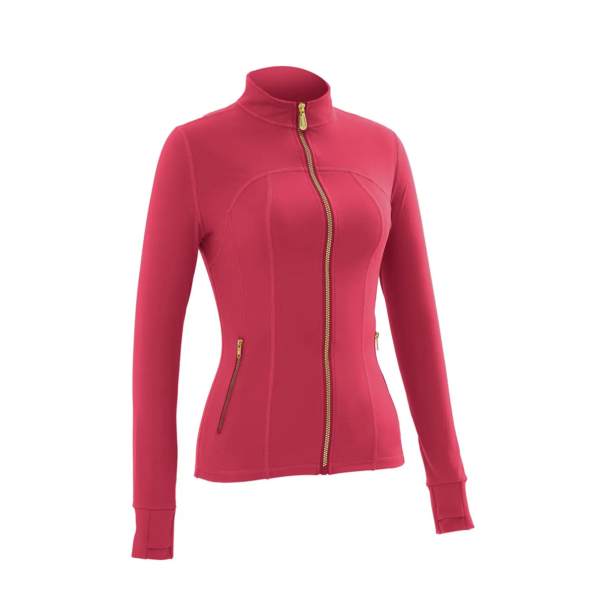 Women'S Full-Zip Slim Yoga Jacket - Sportswear with Thumb Holes, Zipper Pockets for Fitness Workouts Backtoschool,Back to School,Back to School Haul