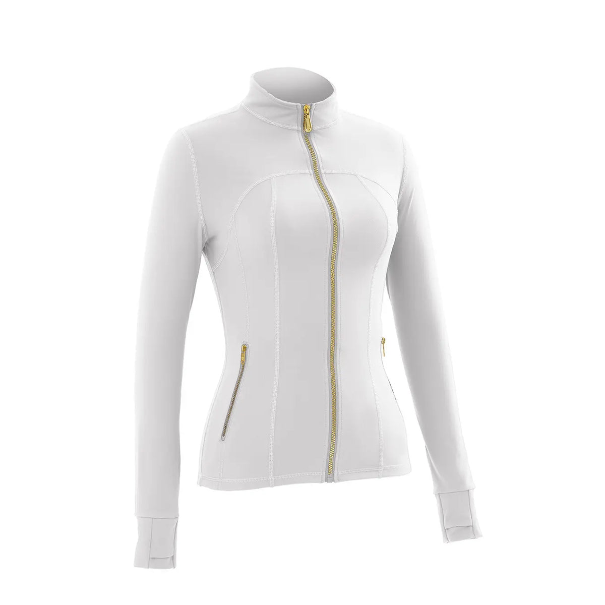 Women'S Full-Zip Slim Yoga Jacket - Sportswear with Thumb Holes, Zipper Pockets for Fitness Workouts Backtoschool,Back to School,Back to School Haul