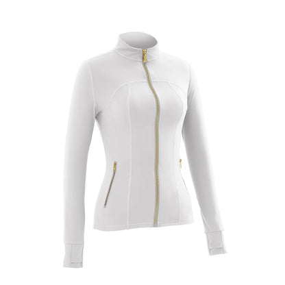 Women'S Full-Zip Slim Yoga Jacket - Sportswear with Thumb Holes, Zipper Pockets for Fitness Workouts Backtoschool,Back to School,Back to School Haul