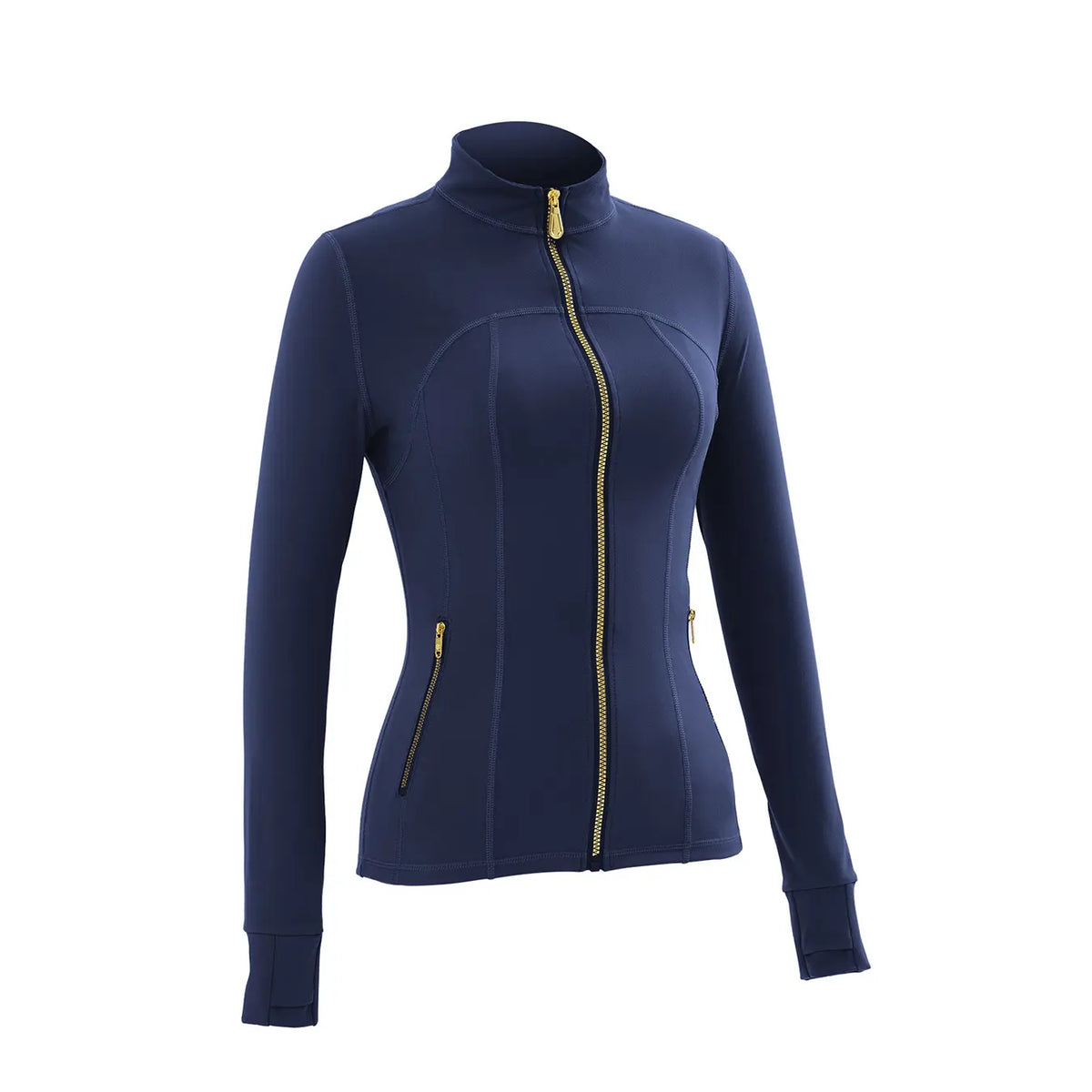 Women'S Full-Zip Slim Yoga Jacket - Sportswear with Thumb Holes, Zipper Pockets for Fitness Workouts Backtoschool,Back to School,Back to School Haul