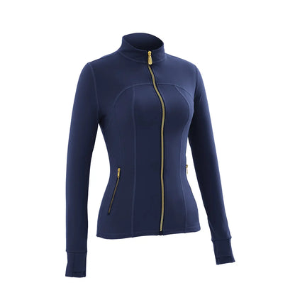 Women'S Full-Zip Slim Yoga Jacket - Sportswear with Thumb Holes, Zipper Pockets for Fitness Workouts Backtoschool,Back to School,Back to School Haul